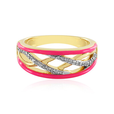 I3 (J) Diamond Silver Ring