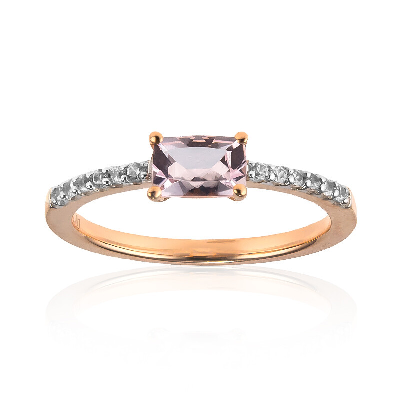 Brazilian Pink Beryl 9K Rose Gold Ring 0.446 ct