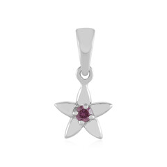 I2 Purple Diamond Silver Pendant