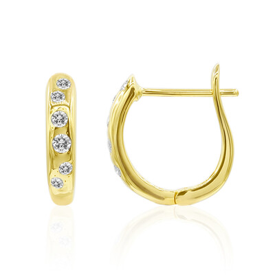 18K IF (D) Diamond Gold Earrings (Annette)