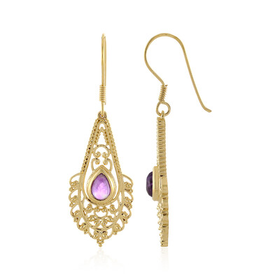 Zambian Amethyst Silver Earrings