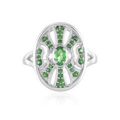 Tanzanian Tsavorite Silver Ring