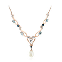 White Freshwater Pearl Silver Necklace