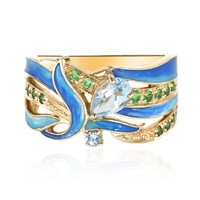Sky Blue Topaz Silver Ring
