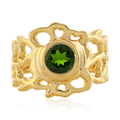 Russian Diopside Silver Ring