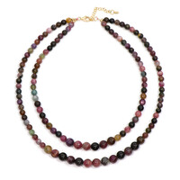 Fancy Tourmaline Silver Necklace