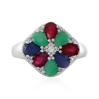 Socoto Emerald Silver Ring