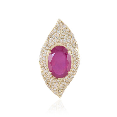 9K Madagascar Ruby Gold Pendant (de Melo)