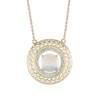9K AAA Welo Opal Gold Necklace (Ornaments by de Melo)