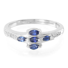 Laos Sapphire Silver Ring