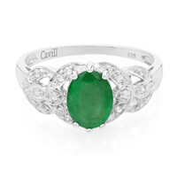 Bahia Emerald Silver Ring