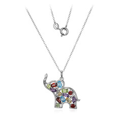 Swiss Blue Topaz Silver Necklace
