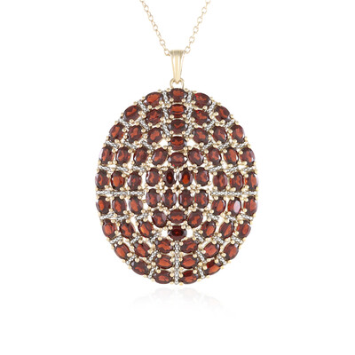 Mozambique Garnet Silver Necklace