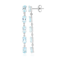 Sky Blue Topaz Silver Earrings