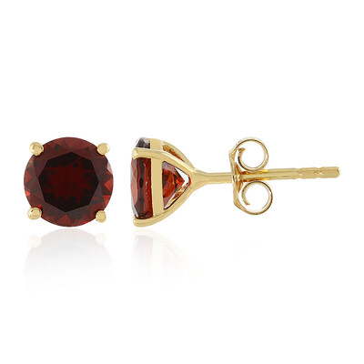 Mozambique Garnet Silver Earrings