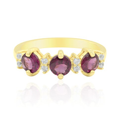 Rhodolite Silver Ring