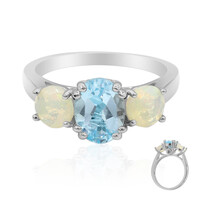 Sky Blue Topaz Silver Ring