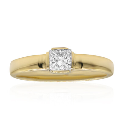 14K IF (D) Diamond Gold Ring (Annette)