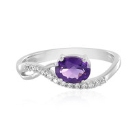 Siberian Amethyst Silver Ring
