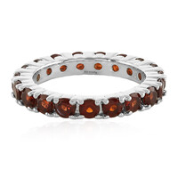 Mozambique Garnet Silver Ring