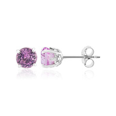 Kunzite Silver Earrings