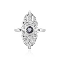 Unheated Tanzanite Silver Ring