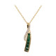 14K AAA Zambian Emerald Gold Necklace (CIRARI)