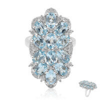 Sky Blue Topaz Silver Ring