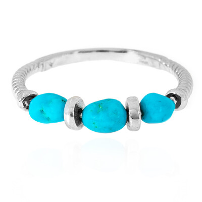 Sleeping Beauty Turquoise Silver Ring (Anne Bever)