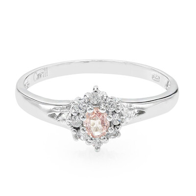 Padparadscha Sapphire Silver Ring
