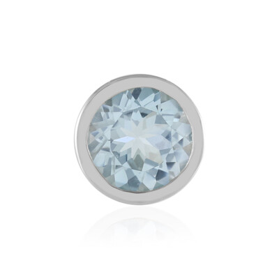 Sky Blue Topaz Silver Pendant (MONOSONO COLLECTION)