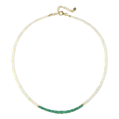 Zambian Emerald Silver Necklace