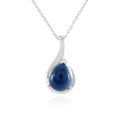 Blue Opal Silver Necklace