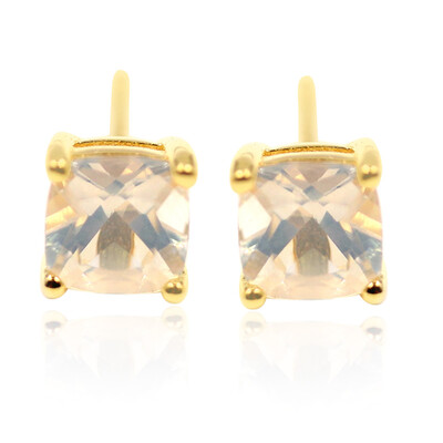 Blue Moon Quartz Silver Earrings