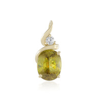9K Sphene Gold Pendant