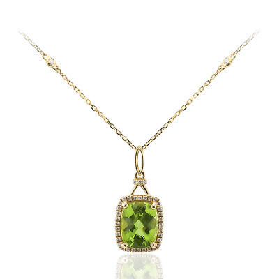 14K Dashihe Peridot Gold Necklace (CIRARI)