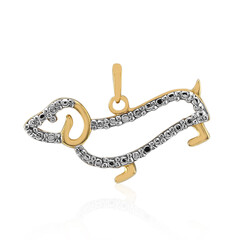 I2 (I) Diamond Silver Pendant