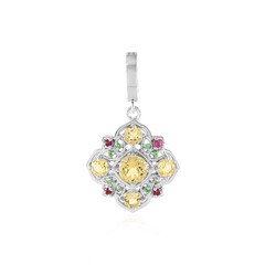 Yellow Beryl Silver Pendant