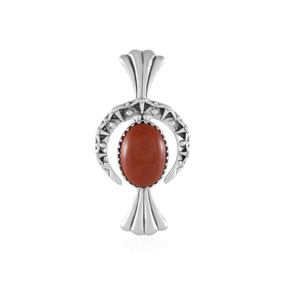 Red Jasper Silver Pendant (Desert Chic)