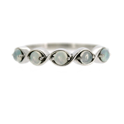 Welo Opal Silver Ring