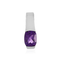 Siberian Amethyst Silver Pendant