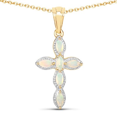 Welo Opal Silver Necklace