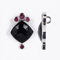 Black Tourmaline Silver Pendant