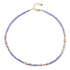 Tanzanite Silver Necklace (Riya)