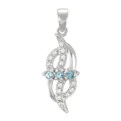 Santa Maria Aquamarine Silver Pendant
