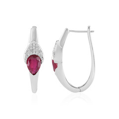 Madagascar Ruby Silver Earrings (de Melo)