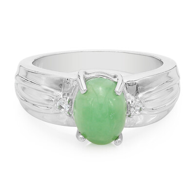 Imperial Chrysoprase Silver Ring