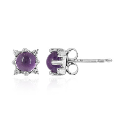 Amethyst Silver Earrings