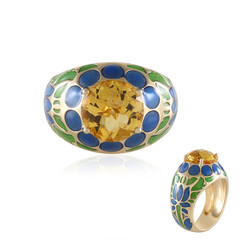 Citrine Silver Ring (Adela Silber)