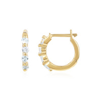 Aquamarine Silver Earrings